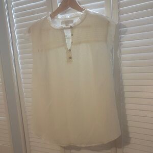LOFT Women's Elegant White Blouse